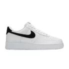 Nike Air Force 1 Low '07 White Black Pebbled Leather alacsony szárú sneaker – termékfotó, oldalnézet
