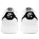 Nike Air Force 1 Low '07 White Black Pebbled Leather alacsony szárú sneaker – termékfotó, oldalnézet
