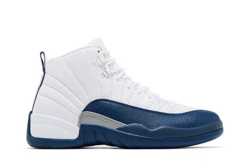 Jordan 12 Retro French Blue (2025) férfi magas szárú kosárlabdacipő fehér kék