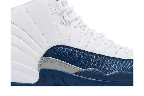 Jordan 12 Retro French Blue (2025) férfi magas szárú kosárlabdacipő fehér kék