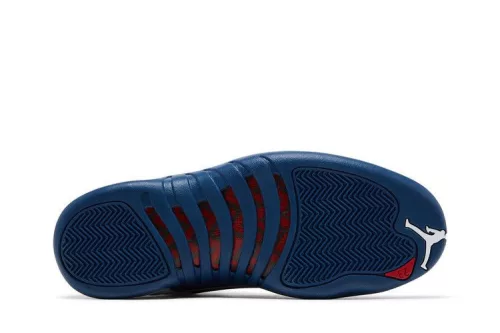 Jordan 12 Retro French Blue (2025) férfi magas szárú kosárlabdacipő fehér kék