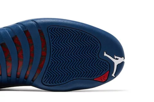 Jordan 12 Retro French Blue (2025) férfi magas szárú kosárlabdacipő fehér kék