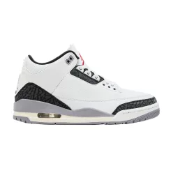Jordan 3 Retro Cement Grey alacsony szárú sneaker – termékfotó, oldalnézet