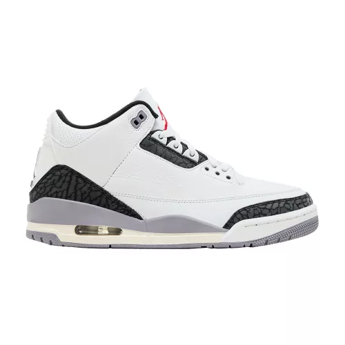 Jordan 3 Retro Cement Grey alacsony szárú sneaker – termékfotó, oldalnézet