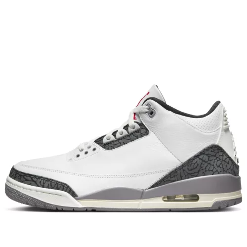 Jordan 3 Retro Cement Grey alacsony szárú sneaker – termékfotó, oldalnézet