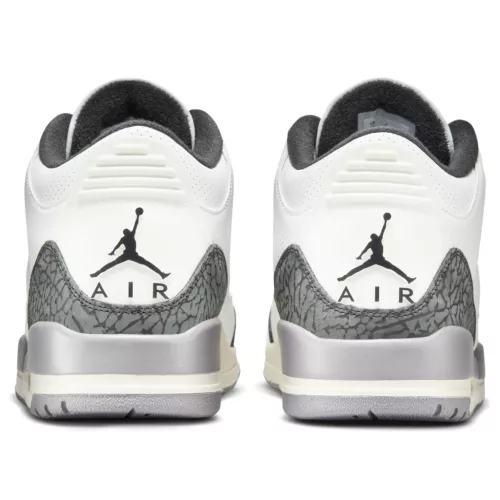 Jordan 3 Retro Cement Grey alacsony szárú sneaker – termékfotó, oldalnézet