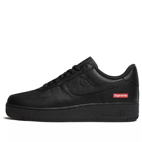Nike Air Force 1 Low Supreme Black alacsony szárú sneaker – termékfotó, oldalnézet
