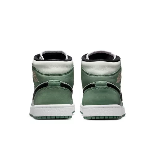 Jordan 1 Mid Dutch Green (Women's) közepes szárú sneaker – termékfotó, oldalnézet