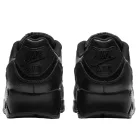 Nike Air Max 90 Leather Triple Black alacsony szárú sneaker – termékfotó, oldalnézet