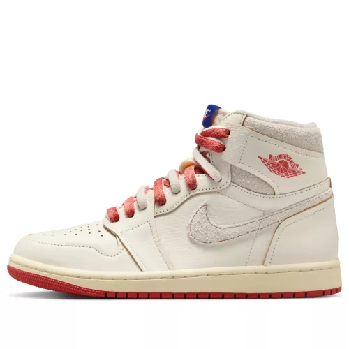 Jordan 1 Retro High Rare Air Sail Cinnabar (Women's) magas szárú sneaker – termékfotó, oldalnézet