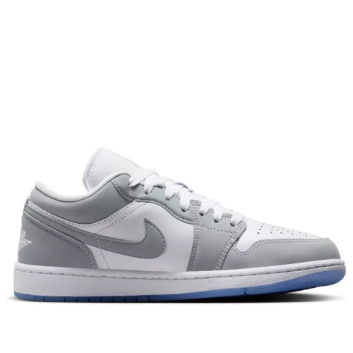 Jordan 1 Low Wolf Grey (Women's) alacsony szárú sneaker – termékfotó, oldalnézet