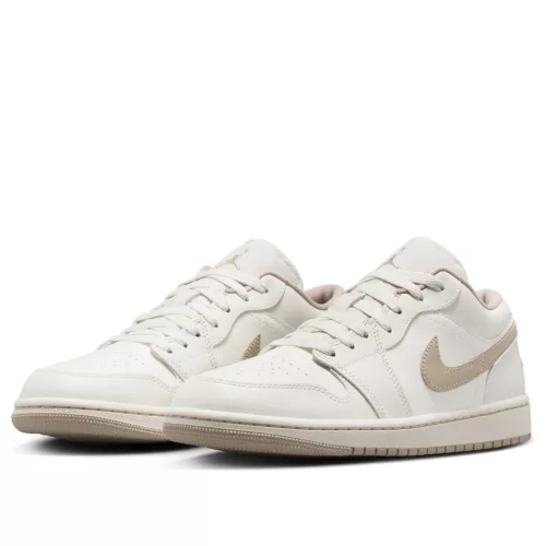 Wmns Air Jordan 1 Low 'Sail Rattan' alacsony szárú sneaker – termékfotó, oldalnézet
