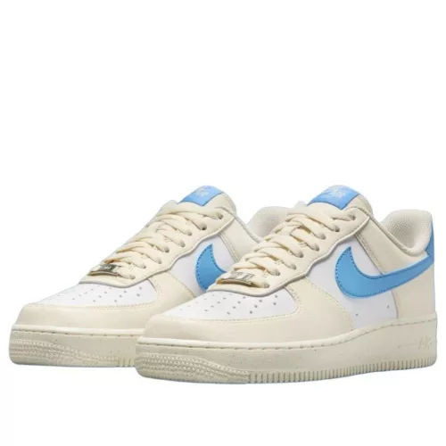 Nike Air Force 1 Low '07 Next Nature Pale Ivory University Blue (Women's) alacsony szárú sneaker – termékfotó, oldalnézet
