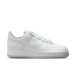 Nike Air Force 1 '07 Next Nature White Metallic Silver alacsony szárú sneaker – termékfotó, oldalnézet