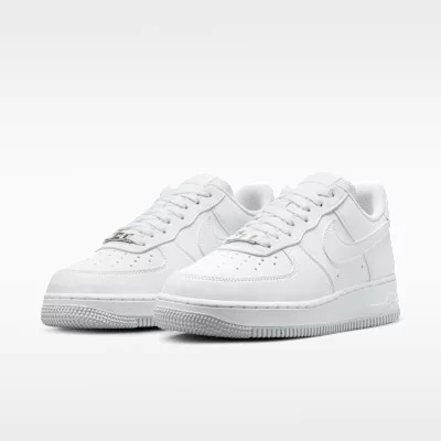Nike Air Force 1 '07 Next Nature White Metallic Silver (Women's) alacsony szárú sneaker – termékfotó, oldalnézet
