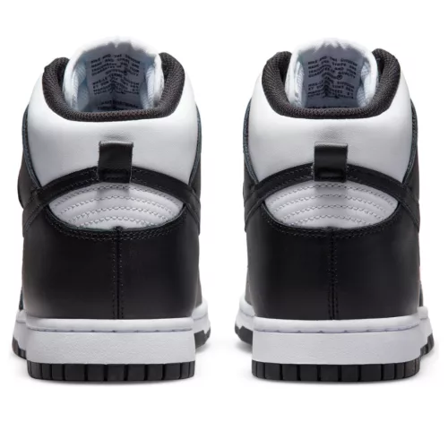 Nike Dunk High Panda Black White (2021/2024) magas szárú sneaker – termékfotó, oldalnézet