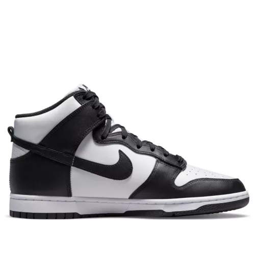 Nike Dunk High Panda Black White (2021/2024) magas szárú sneaker – termékfotó, oldalnézet