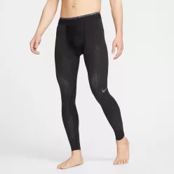 Nike Pro Dri-FIT ADV Recovery Men's Tights Black/Black/Iron Grey – termékfotó, oldalnézet