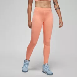Jordan Women's 7/8 Logo Leggings Crimson Bliss/Rush Orange – termékfotó, oldalnézet