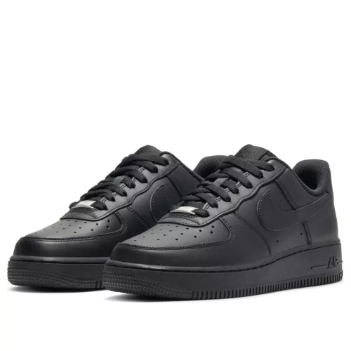Nike Air Force 1 Low '07 Black (Women's) alacsony szárú sneaker – termékfotó, oldalnézet