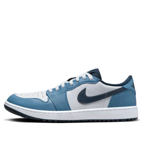 Jordan 1 Low Golf White Aegean Storm alacsony szárú sneaker – termékfotó, oldalnézet