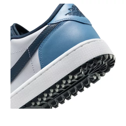 Jordan 1 Low Golf White Aegean Storm alacsony szárú sneaker – termékfotó, oldalnézet