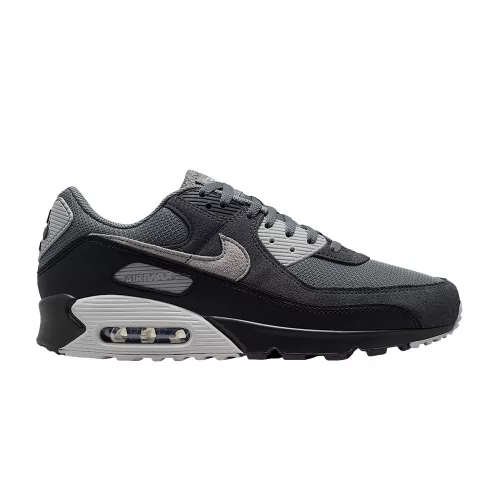 Nike Air Max 90 Smoke Grey Black Photon Dust férfi alacsony szárú utcai sneaker szürke