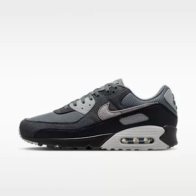 Nike Air Max 90 Smoke Grey Black Photon Dust férfi alacsony szárú utcai sneaker szürke