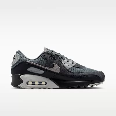 Nike Air Max 90 Smoke Grey Black Photon Dust férfi alacsony szárú utcai sneaker szürke