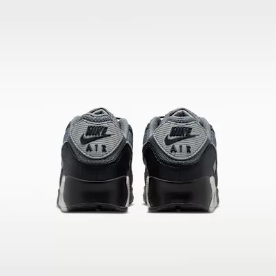 Nike Air Max 90 Smoke Grey Black Photon Dust férfi alacsony szárú utcai sneaker szürke