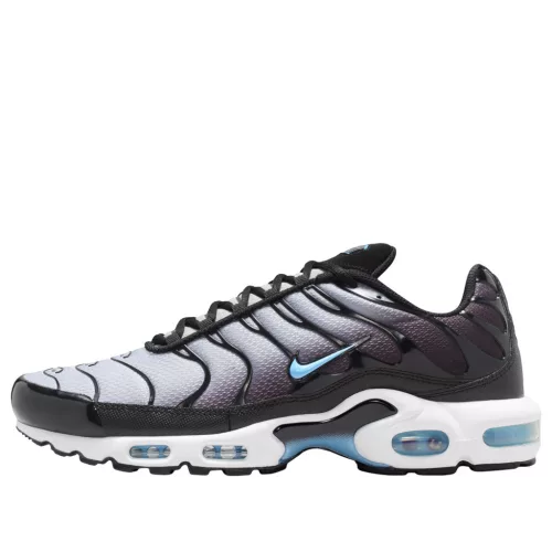 Nike Air Max Plus Black Light Smoke Grey férfi alacsony szárú utcai sneaker fekete szürke