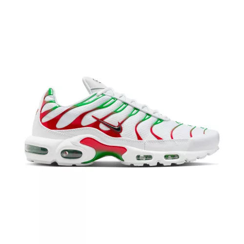 Nike Air Max Plus Italy férfi alacsony szárú utcai sneaker fehér zöld piros fekete