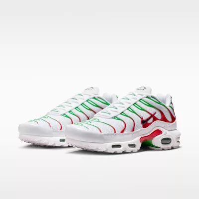 Nike Air Max Plus Italy férfi alacsony szárú utcai sneaker fehér zöld piros fekete