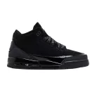 Jordan 3 Retro Black Cat (2025) (GS) alacsony szárú sneaker – termékfotó, oldalnézet