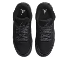 Jordan 3 Retro Black Cat (2025) (GS) alacsony szárú sneaker – termékfotó, oldalnézet