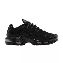 Nike Air Max Plus Triple Black (Women's) alacsony szárú sneaker – termékfotó, oldalnézet