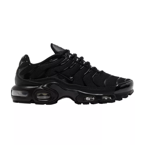 Nike Air Max Plus Triple Black (Women's) alacsony szárú sneaker – termékfotó, oldalnézet