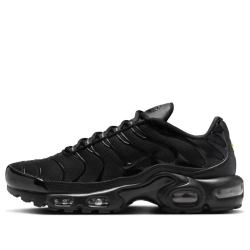 Nike Air Max Plus Triple Black (Women's) alacsony szárú sneaker – termékfotó, oldalnézet