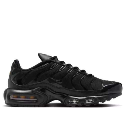 Nike Air Max Plus Triple Black (Women's) alacsony szárú sneaker – termékfotó, oldalnézet