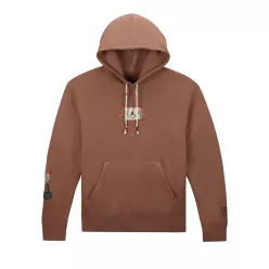Travis Scott x Jordan Flight Graphic Hoodie Archaeo Brown – termékfotó, oldalnézet