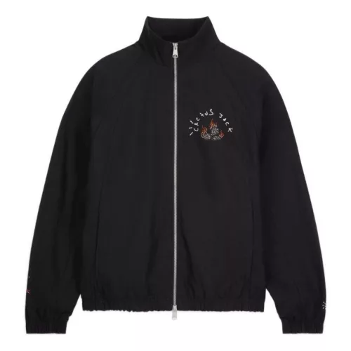 Travis Scott x Jordan Woven Jacket Black – termékfotó, oldalnézet