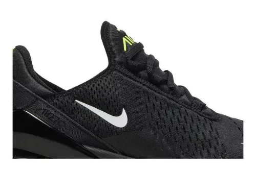 Nike Air Max 270 Black Neon férfi alacsony szárú utcai sneaker fekete