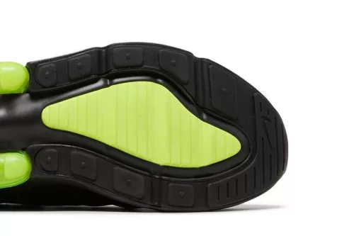 Nike Air Max 270 Black Neon férfi alacsony szárú utcai sneaker fekete
