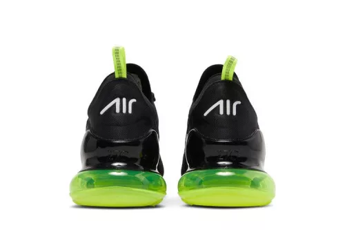 Nike Air Max 270 Black Neon férfi alacsony szárú utcai sneaker fekete