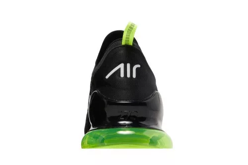 Nike Air Max 270 Black Neon férfi alacsony szárú utcai sneaker fekete
