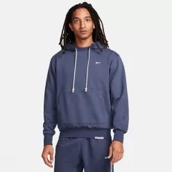 Nike Standard Issue Men's Dri-FIT Pullover Basketball Hoodie Thunder Blue/Pale Ivory – termékfotó, oldalnézet