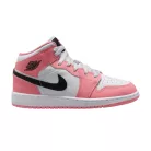 Jordan 1 Mid Pink Gaze (GS) közepes szárú sneaker – termékfotó, oldalnézet