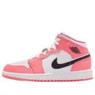 Jordan 1 Mid Pink Gaze (GS) közepes szárú sneaker – termékfotó, oldalnézet