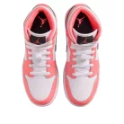 Jordan 1 Mid Pink Gaze (GS) közepes szárú sneaker – termékfotó, oldalnézet