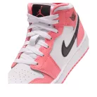 Jordan 1 Mid Pink Gaze (GS) közepes szárú sneaker – termékfotó, oldalnézet